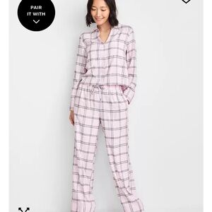 State of Day size small flannel pajama set tender touch lurex